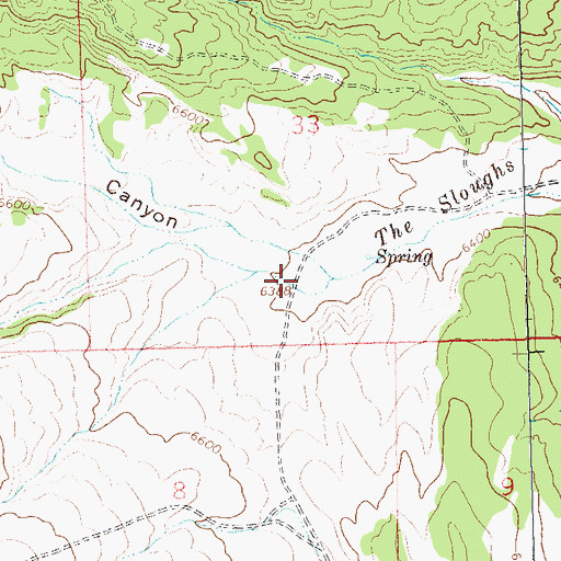 Topographic Map of Bear Canyon, CO