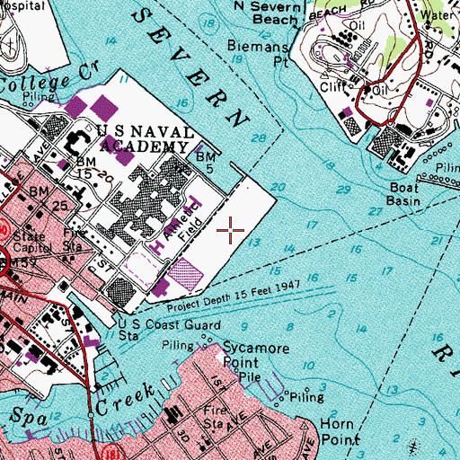 Topographic Map of Farragut Field, MD