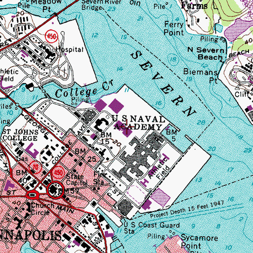 Topographic Map of Radford Terrace, MD