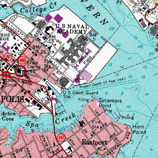 Topographic Map of Ricketts Hall, MD