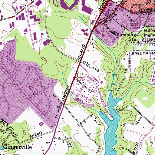 Topographic Map of Annapolis United Church of Christ, MD