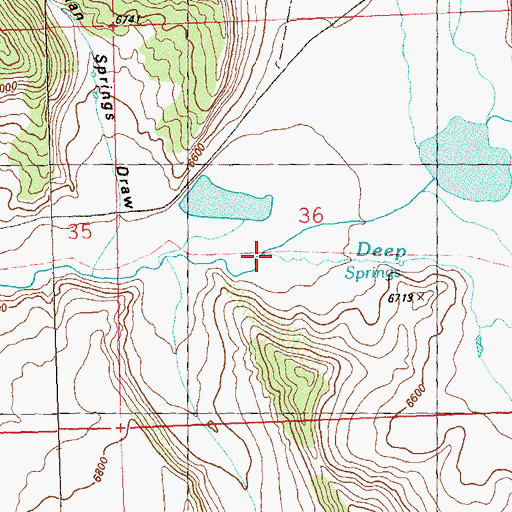 Topographic Map of Price Creek, CO