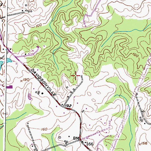 Topographic Map of Avila, MD