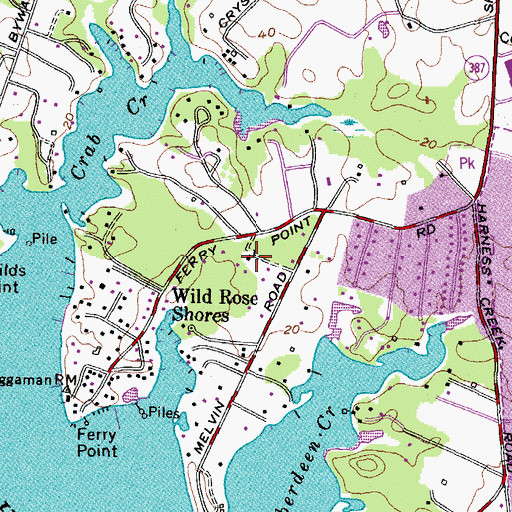 Topographic Map of Bitter Sweet, MD