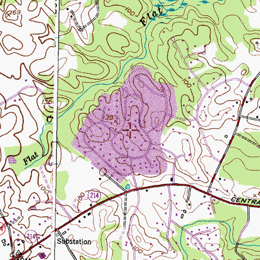 Topographic Map of Hardesty Estates, MD