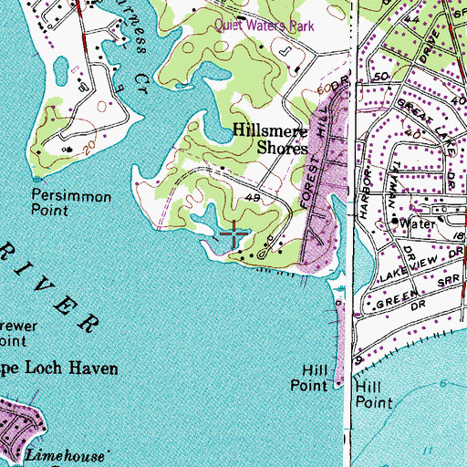 Topographic Map of Loden Pond, MD