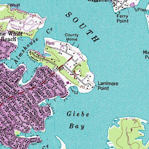 Topographic Map of Londontown Terrace, MD