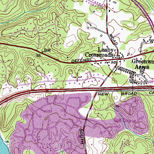 Topographic Map of North River Forest, MD