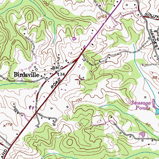 Topographic Map of Tameron Hall, MD