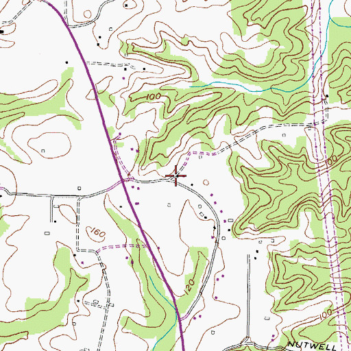 Topographic Map of Almar Estates, MD
