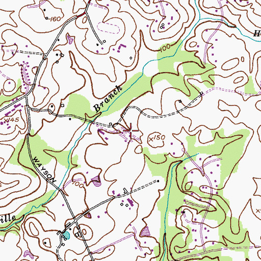 Topographic Map of Anne Arundel Academy, MD