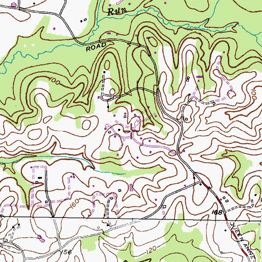 Topographic Map of Cheston, MD