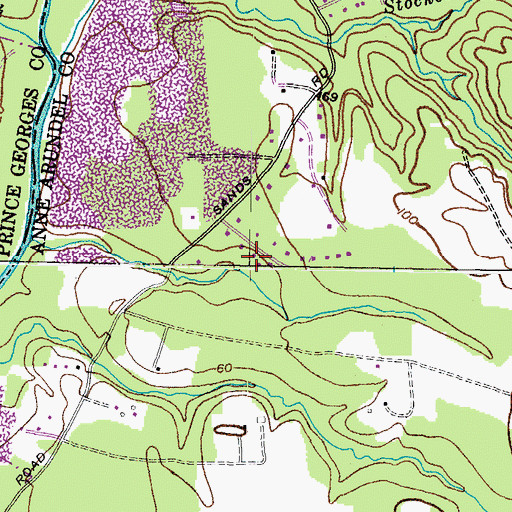 Topographic Map of Chinquapin Crest, MD