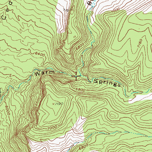 Topographic Map of Burnt Gulch, CO