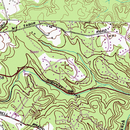 Topographic Map of Hermitage Hill, MD