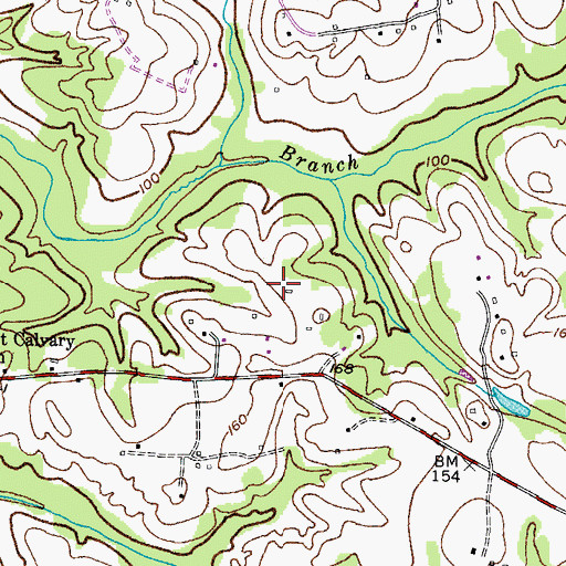 Topographic Map of Lothian Estates, MD