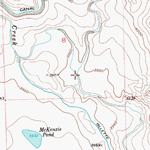 Topographic Map of East Lewis Creek, CO