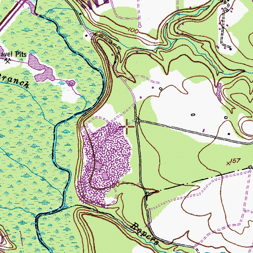 Topographic Map of Patuxent River Estates, MD