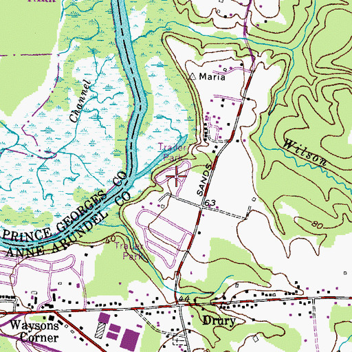 Topographic Map of Reo Vista Plaza, MD