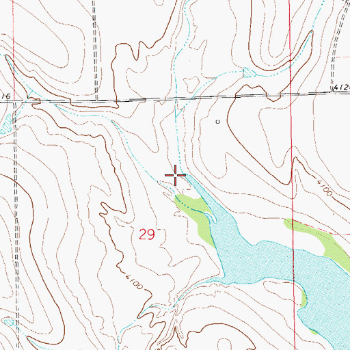 Topographic Map of Darby Creek, CO