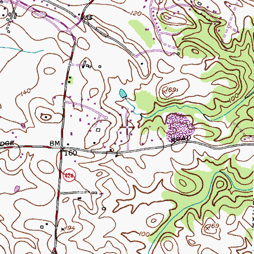 Topographic Map of Tara, MD