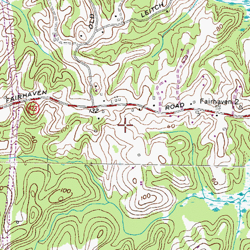Topographic Map of The Hills, MD