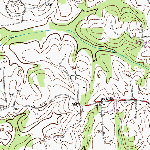 Topographic Map of Windsor Farm, MD