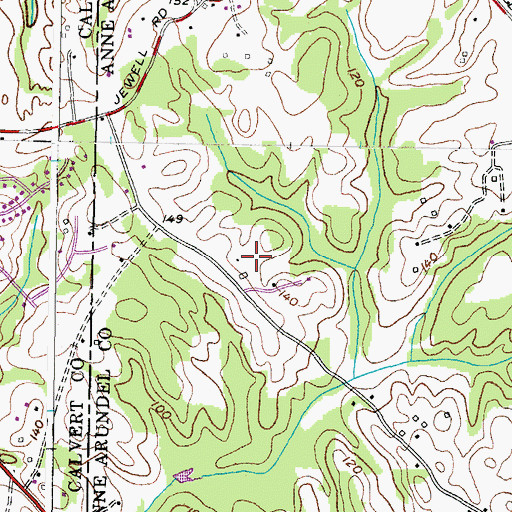 Topographic Map of Woodside View, MD