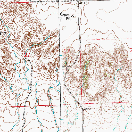 Topographic Map of Billy Goat Hill, CO