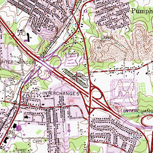 Topographic Map of Grove Ridge, MD