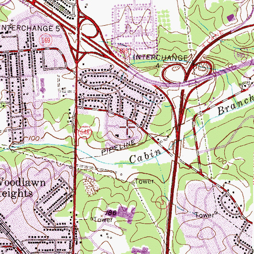 Topographic Map of Nottingham, MD