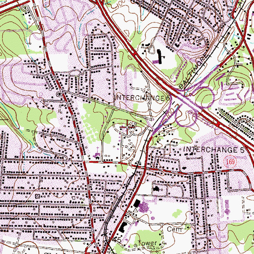 Topographic Map of Saint Christopher Episcopal Church, MD