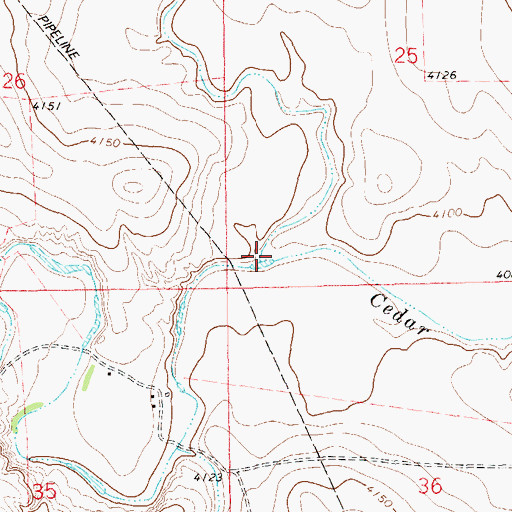 Topographic Map of George Creek, CO