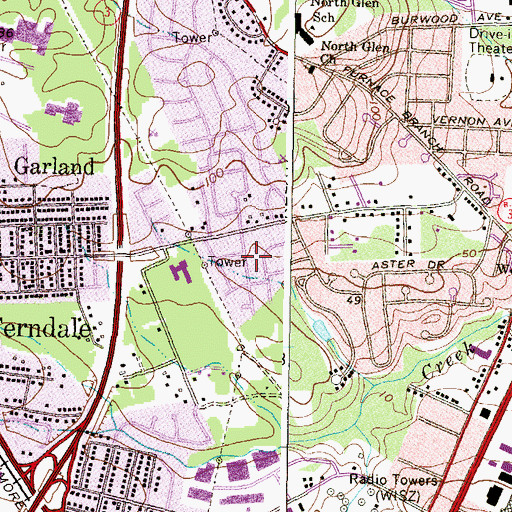 Topographic Map of North Welham, MD