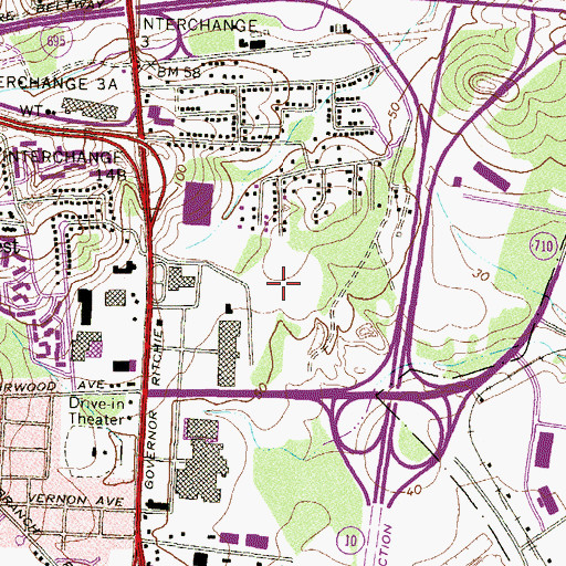 Topographic Map of Cromwell Station, MD