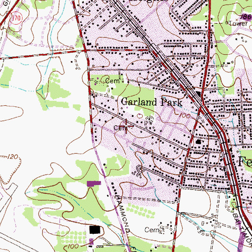 Topographic Map of Osborne Heights, MD