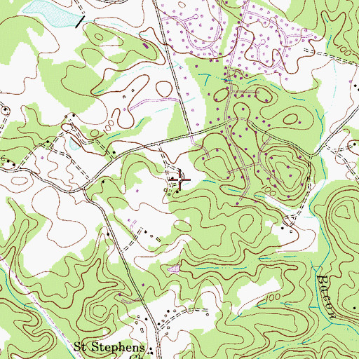 Topographic Map of Abington Farm, MD