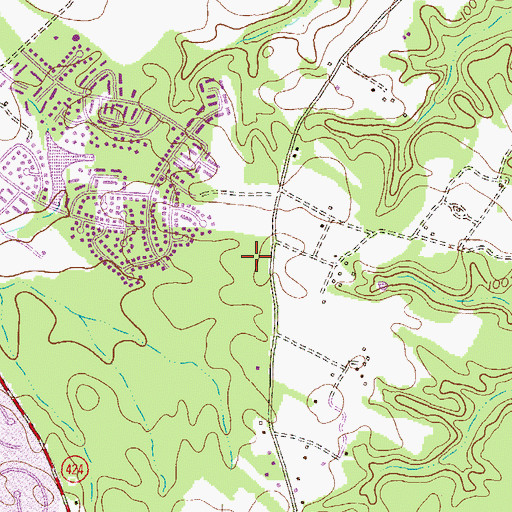 Topographic Map of Blue Ridge at Crofton Meadows, MD