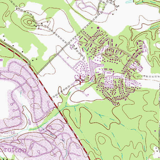 Topographic Map of Crofton Commons, MD