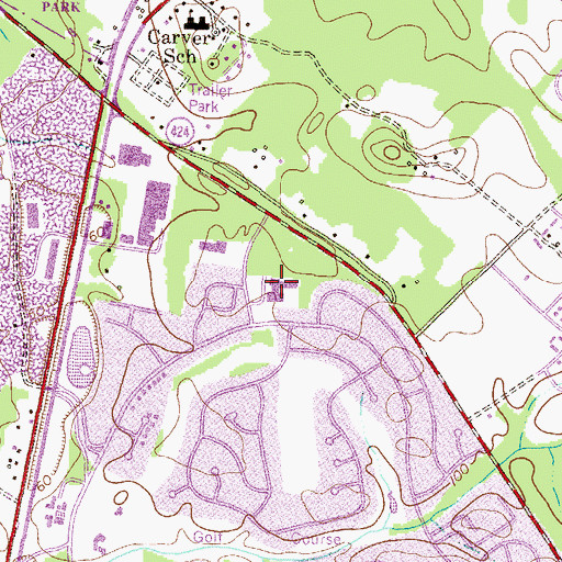 Topographic Map of Crofton Elementary School, MD
