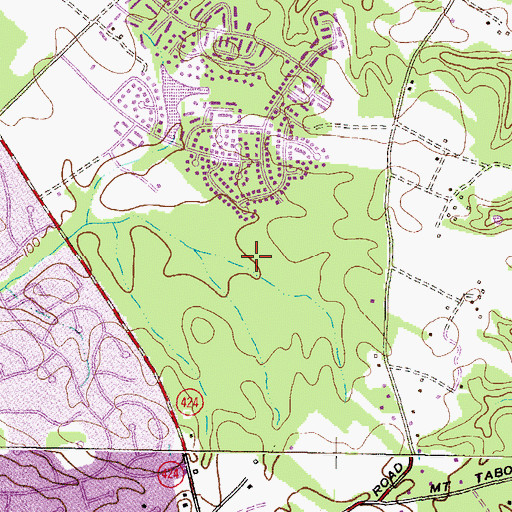 Topographic Map of Crofton Square, MD