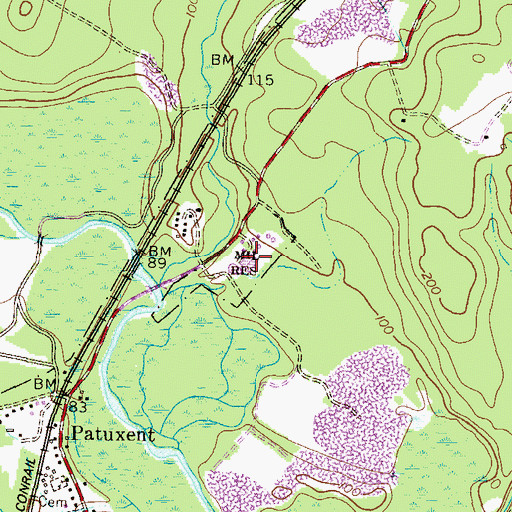 Topographic Map of Fort Meade Sewage Disposal Plant, MD