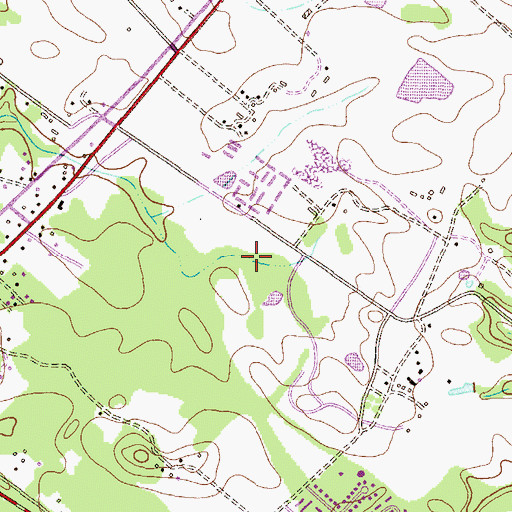 Topographic Map of Golden Triangle Golf Course, MD