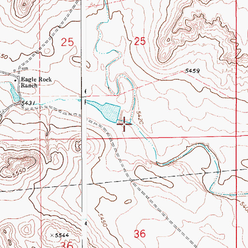 Topographic Map of Bull Canyon, CO