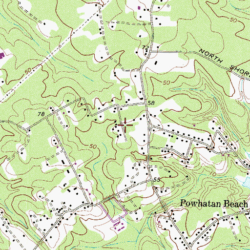 Topographic Map of Solley Heights, MD