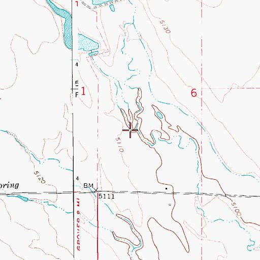 Topographic Map of Porter Creek, CO