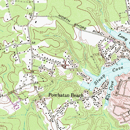 Topographic Map of Stonehaven, MD