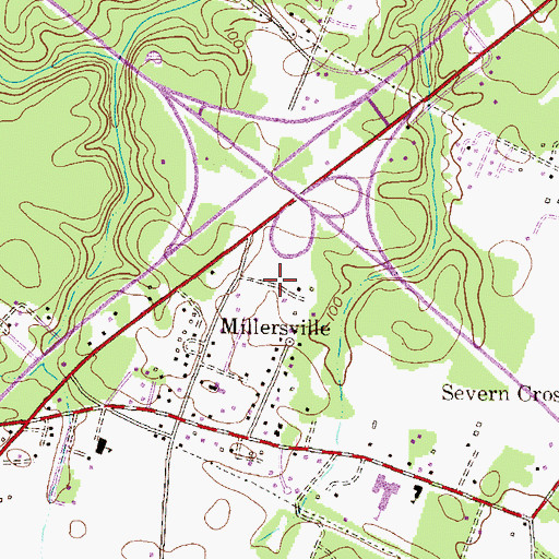 Topographic Map of Sunnyview Acres, MD