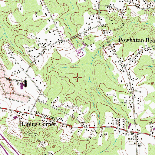 Topographic Map of Timber Glade, MD