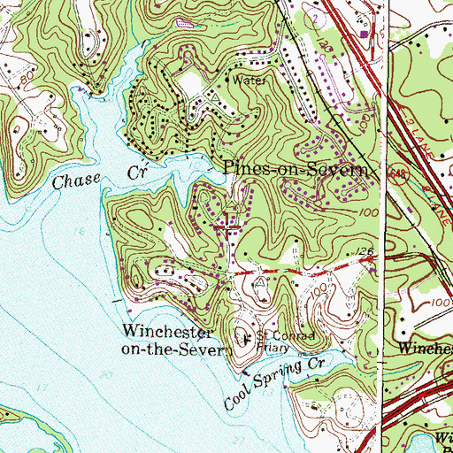 Topographic Map of Bancroft, MD